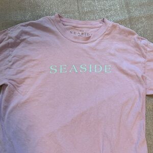 SEASIDE 30A lilac and teal long sleeve shirt